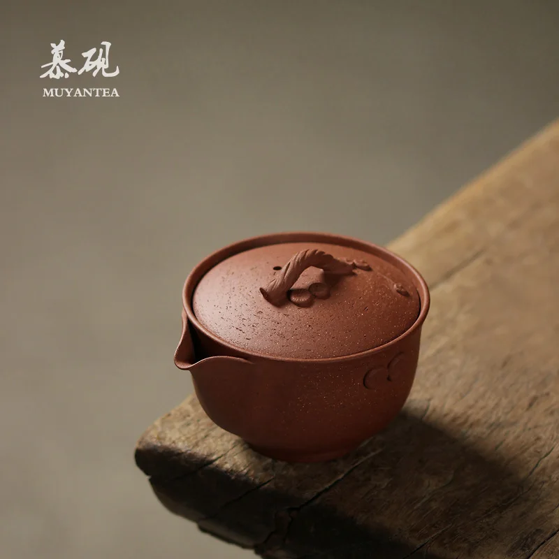 Neapstrādātu rūdu violeta smilšu tējkanna visu rokasgrāmata Japānas dārgumu pudeli rokas pavērās tējkannas vāciņu trauks Kung Fu tējas komplekts tējas komplekts Attēls 3
