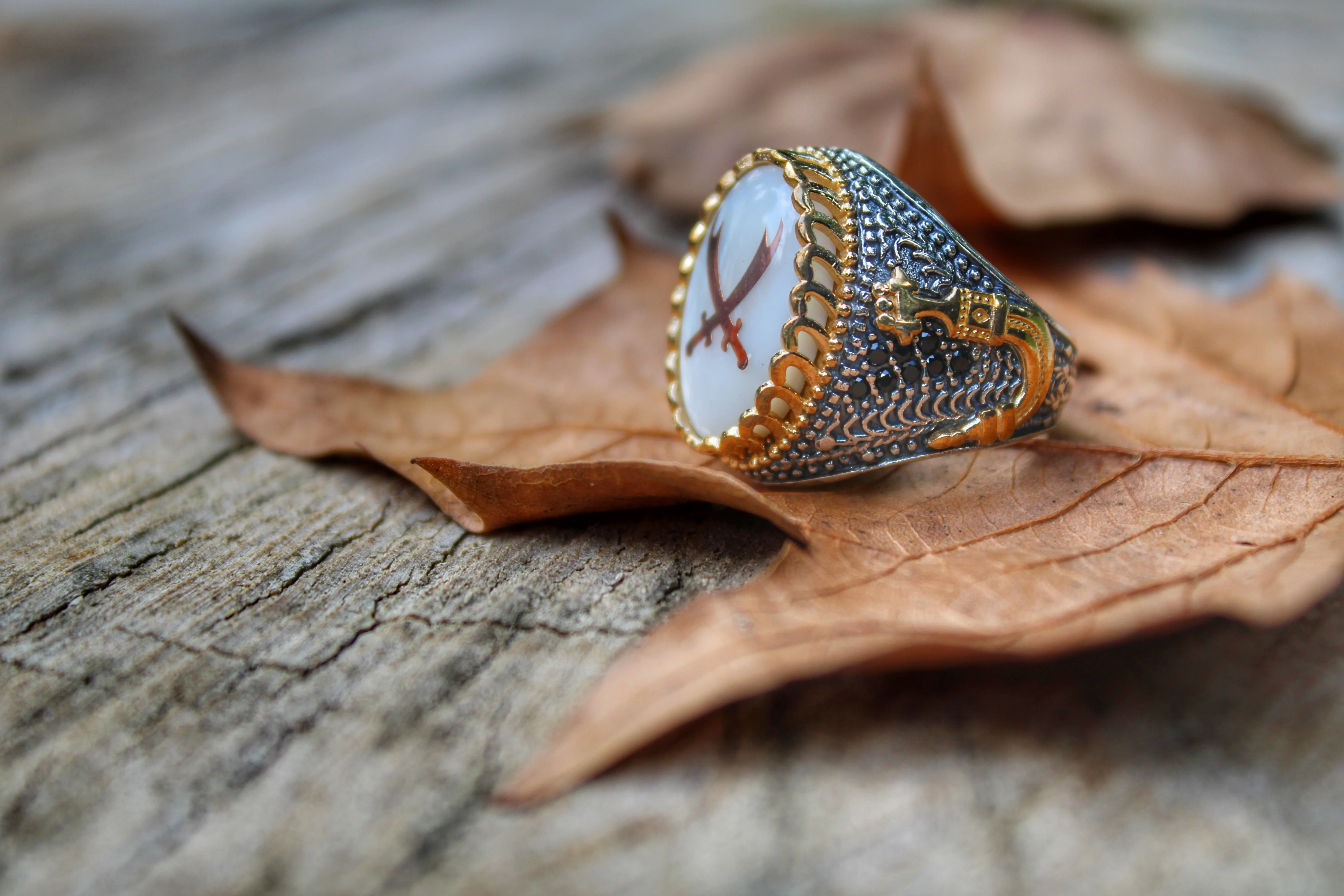 Nekustamā Tīra 925 Sterling sudraba gredzenu, īstu pērli akmens ir roku darbs, izgatavots turcijā greznība un moderns modelis vintage stilā jaunu modeli Attēls 4