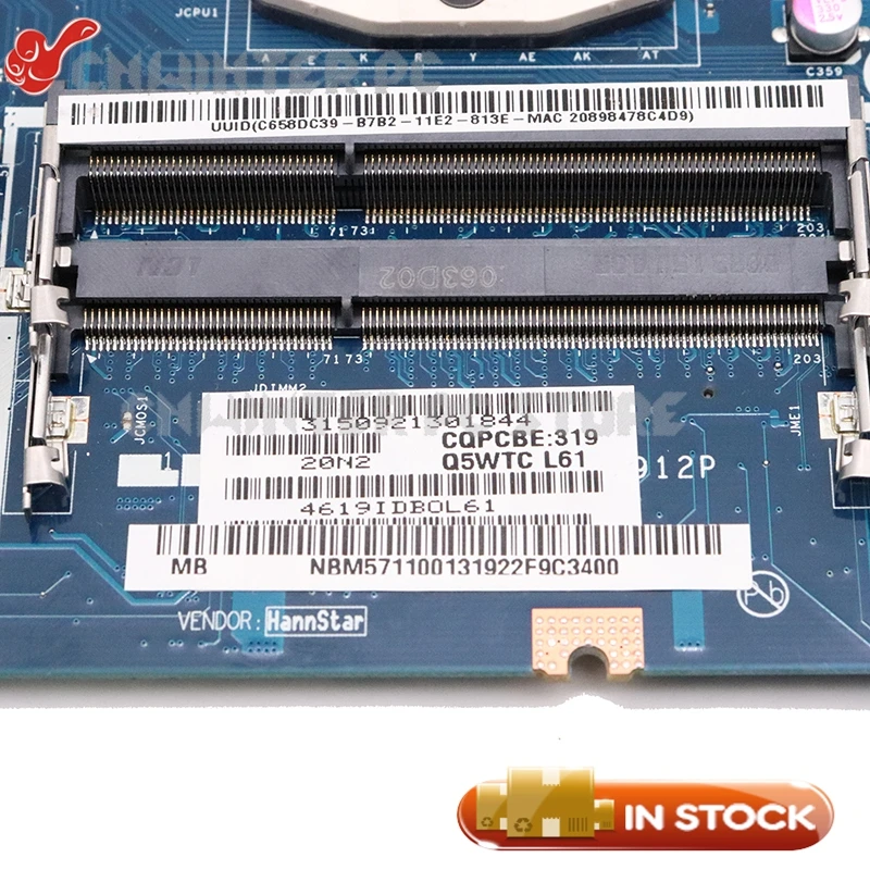 NOKOTION Q5WV1 LA-7912P Par Acer ASPIRE E1-571G V3-571G V3-571 Portatīvo datoru Mātesplati NBM6B11001 NBM5711001 HM77 DDR3 710M GPU Attēls 2