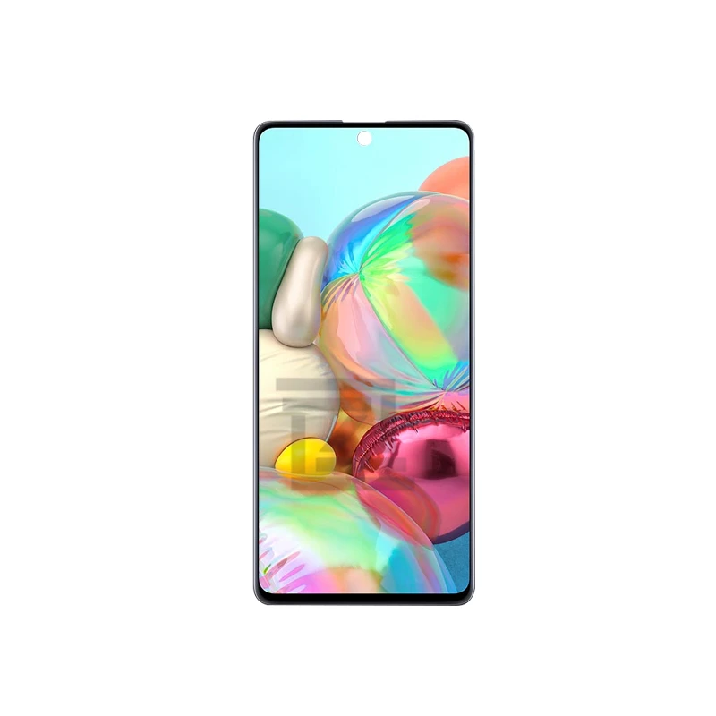 OLED, Samsung Galaxy A71 A715 LCD Displejs, Touch Screen Digitizer Montāža Ar Rāmi a715f Ekrāna Rezerves daļas, Remonts Attēls 1