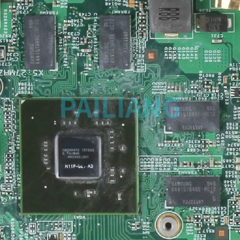 PAILIANG Portatīvo datoru mātesplati Par WISTRON M10H1 P6200 Mainboard 09936-2 N11P-GE1-A3 HM65 DDR3 tesed Attēls 1