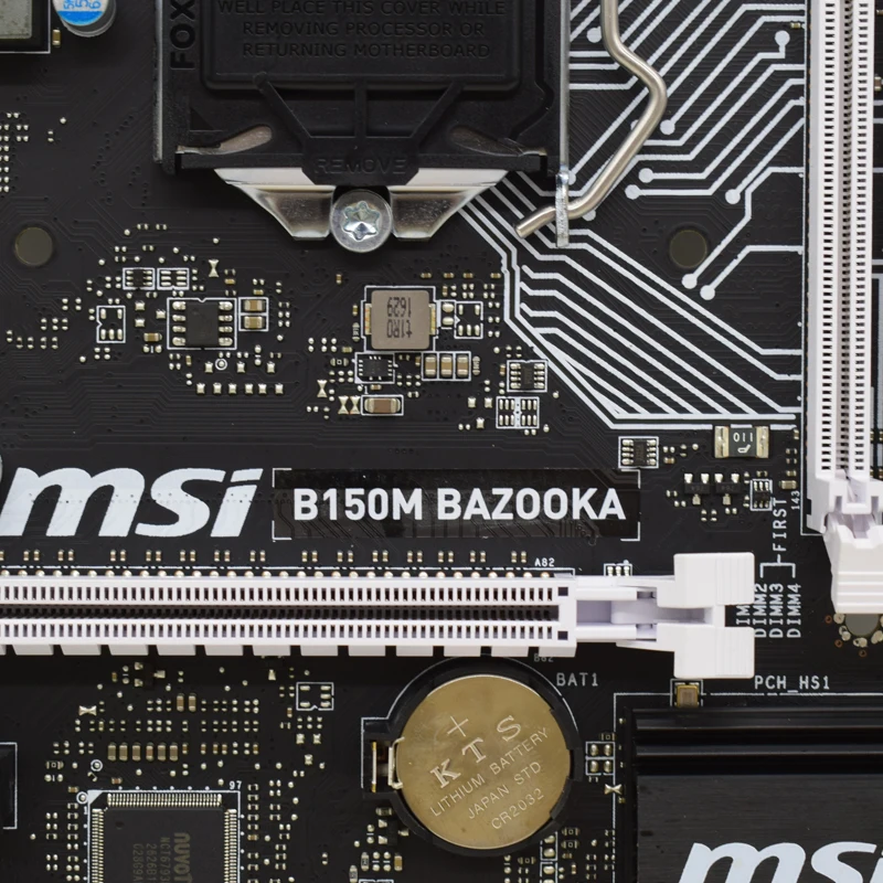 Pamatplates 1151 MSI B150M BAZUKA DDR4 RAM B150 Mātesplati Par USB3.0 PCI-E X16 3.0 Micro ATX Intel Core i5-750 6500 cpu Attēls 4