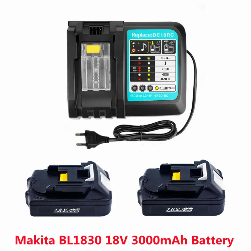Par Makita BL1830 18V 3000mAh elektroinstrumentu akumulatoru nomaiņa BL1815 BL1840 LXT400 194204-5 194205-3 194309-1 L70 Attēls 1