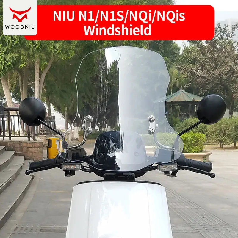 Par NIU N1S electricbike Motocikla priekšējā vējstikla modifikācija Attēls 3