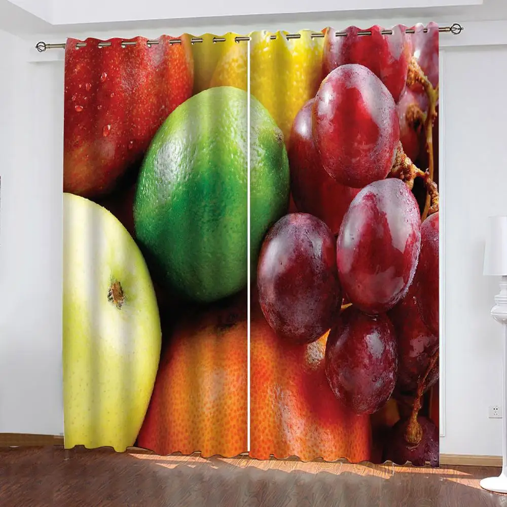 Pasūtījuma augļu aizkari 3D Logu Aizkari Dzīvojamā Istaba Guļamistaba 3d stereoskopiskās aizkari Attēls 3