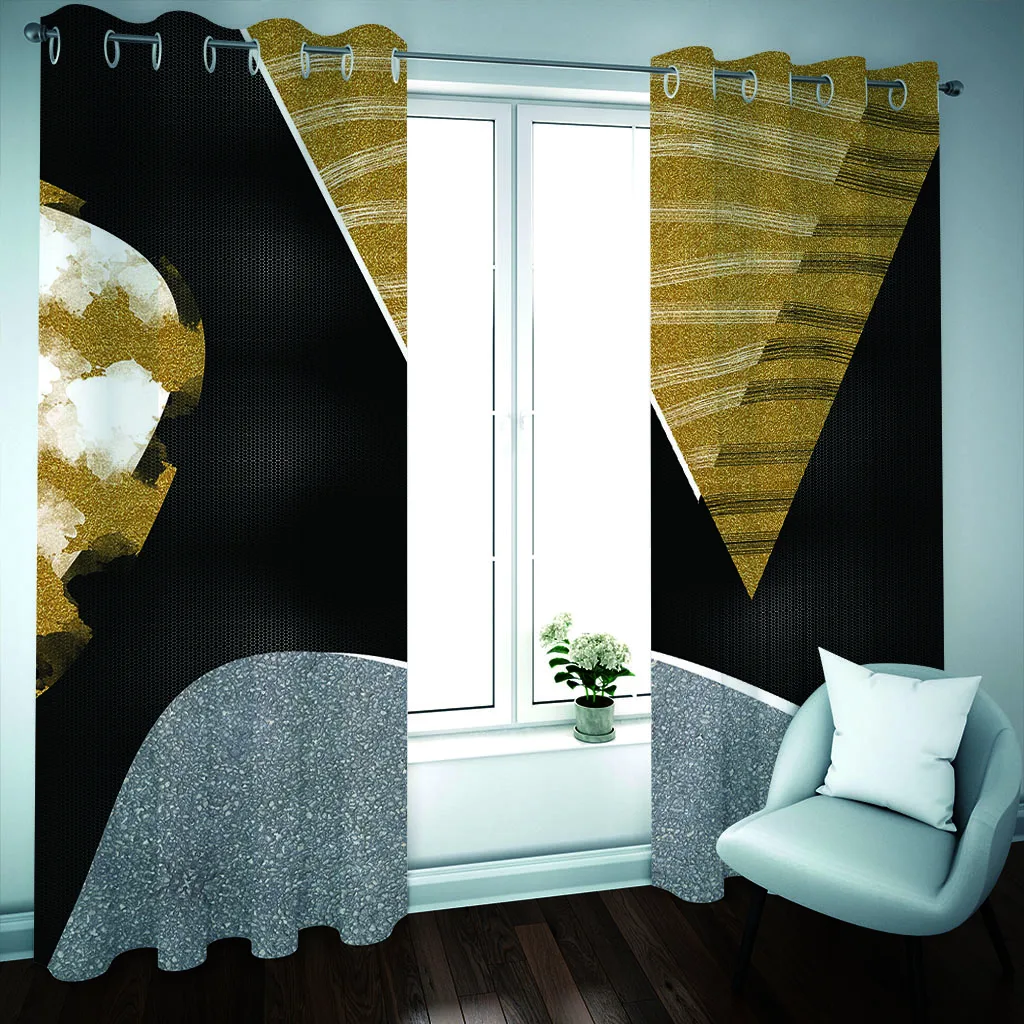 Pasūtījuma Eiropas stila Blackout logu aizkaru 3d guļamistaba, dzīvojamā istaba stereoskopiskās aizkari foto aizkari 3d Attēls 3