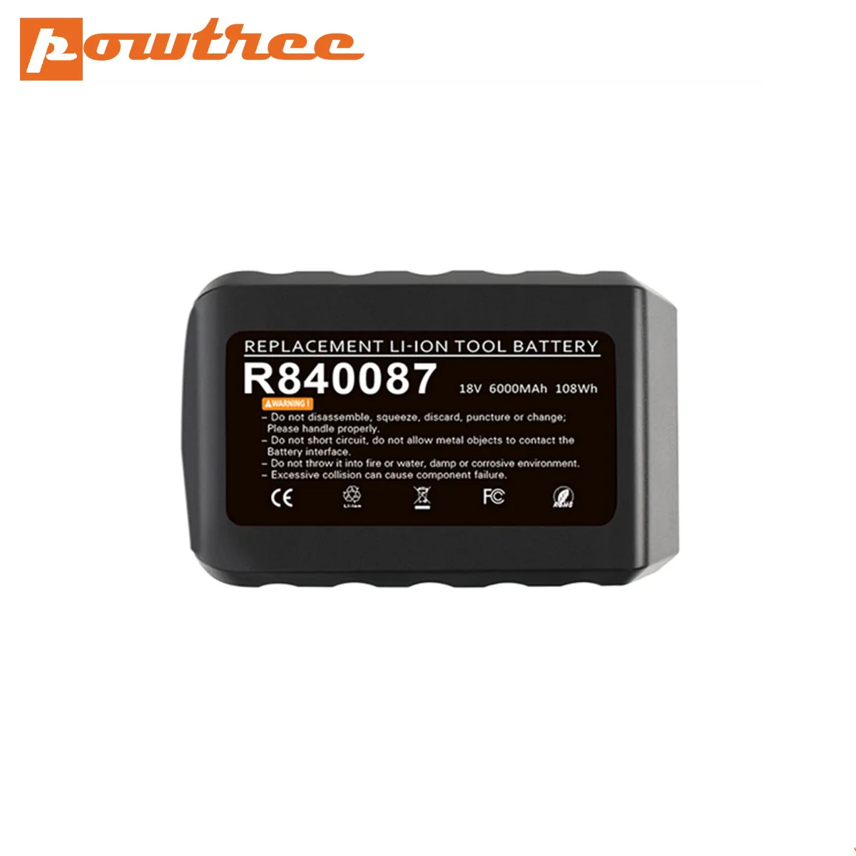 Powtree 18V 4.0 Ah R840087 Akumulatoru Ridgid 18V Akumulatora R840083 R840086 R840084 AC840085, Cell9102 Nomaiņa Ridgid Akumulators Attēls 4
