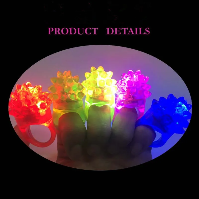 Radošā LED Flashing Gredzeni Led Citiem Gaismu izstarojošās Gaismas Gredzenu Joslā Piederumi Bērnu Rotaļlietas, 100gab/daudz C001 Attēls 3