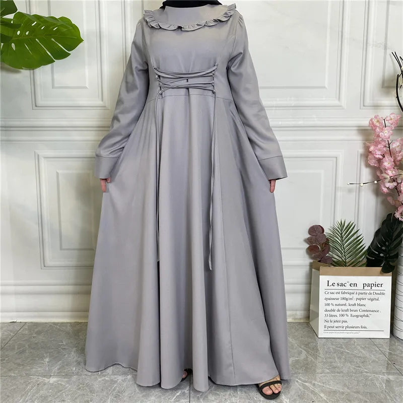 Ramadāna Eid Mubarak Musulmaņu Garā Kleita, Hijab Vienkāršā Abayas Sievietēm, Dubaija 2022 Abaya Turcija Kaftan Islāma Apģērba Vestido Longo Attēls 1