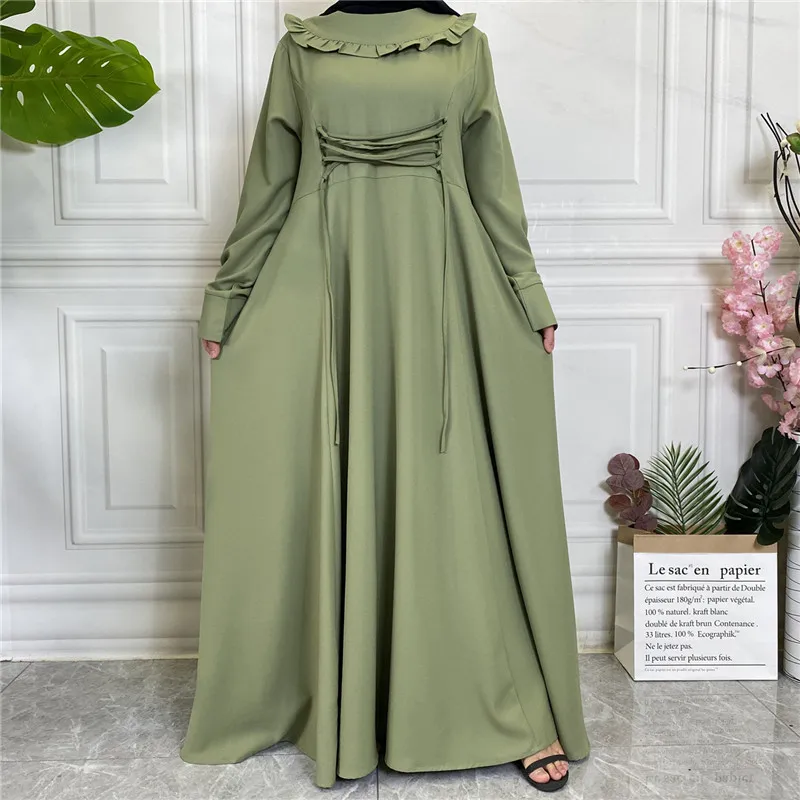 Ramadāna Eid Mubarak Musulmaņu Garā Kleita, Hijab Vienkāršā Abayas Sievietēm, Dubaija 2022 Abaya Turcija Kaftan Islāma Apģērba Vestido Longo Attēls 3