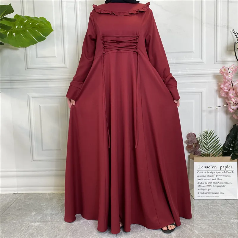 Ramadāna Eid Mubarak Musulmaņu Garā Kleita, Hijab Vienkāršā Abayas Sievietēm, Dubaija 2022 Abaya Turcija Kaftan Islāma Apģērba Vestido Longo Attēls 5