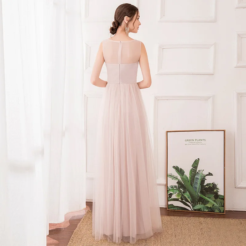 Rozā Līgavas Kleitas Mežģīņu Ilgi 2020. gadam puse, Balles kleitas, Dāvanu vestido de festa longo kāzu svinības Meitene kleita Plus Lieluma Pasūtījuma Attēls 3