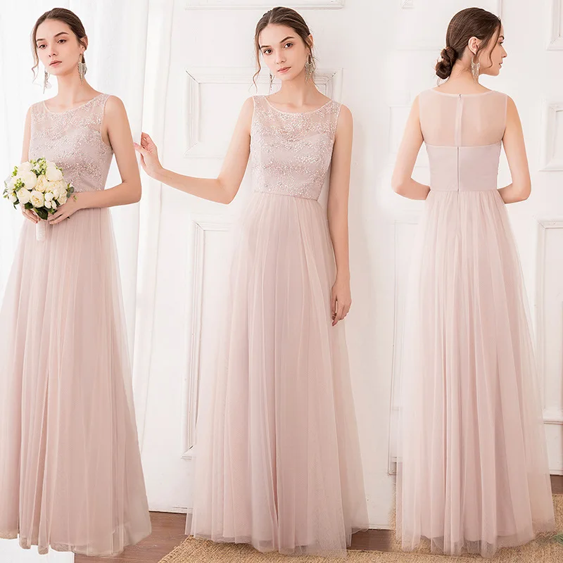 Rozā Līgavas Kleitas Mežģīņu Ilgi 2020. gadam puse, Balles kleitas, Dāvanu vestido de festa longo kāzu svinības Meitene kleita Plus Lieluma Pasūtījuma Attēls 4