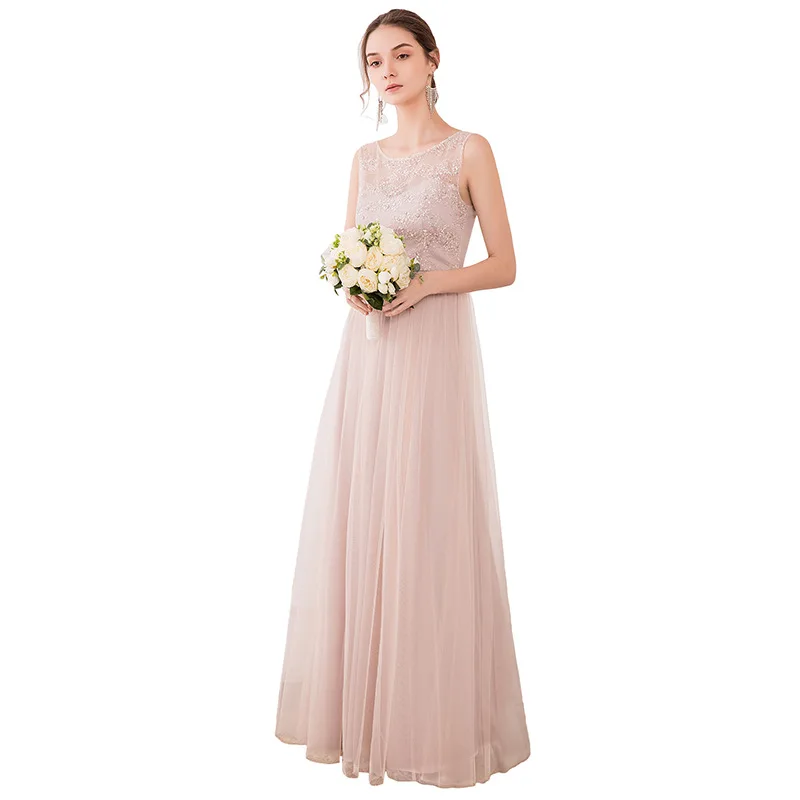 Rozā Līgavas Kleitas Mežģīņu Ilgi 2020. gadam puse, Balles kleitas, Dāvanu vestido de festa longo kāzu svinības Meitene kleita Plus Lieluma Pasūtījuma Attēls 5
