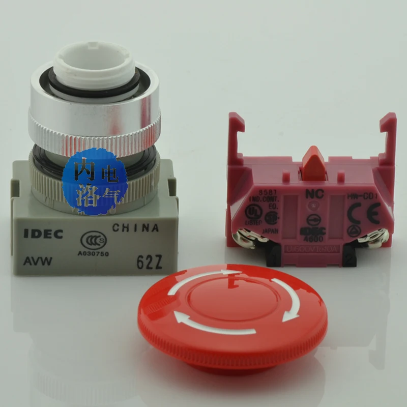[SA]Sākotnējo autentisku Japāņu Izumi IDEC 22mm diafragmas atvēruma pogu stop slēdzi AVW410 AVW401 AVW411 AVW420 AVW402 AVW422--10pcs/daudz Attēls 1