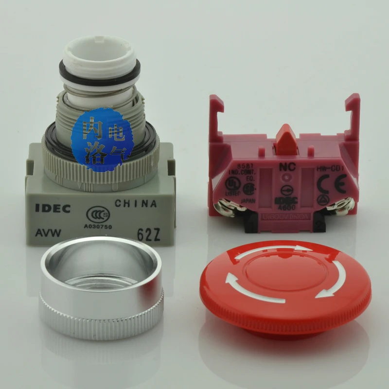 [SA]Sākotnējo autentisku Japāņu Izumi IDEC 22mm diafragmas atvēruma pogu stop slēdzi AVW410 AVW401 AVW411 AVW420 AVW402 AVW422--10pcs/daudz Attēls 2