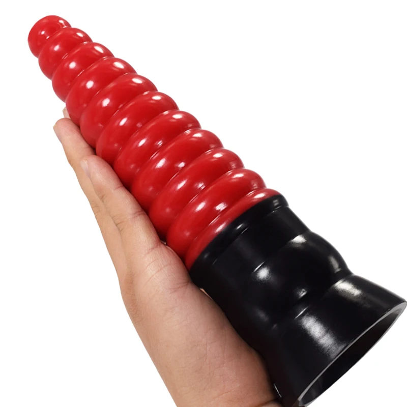 Sarkana Galva, Silikona Anālais Plug Black Iesūkšanas Izvietojamo Dziļums 20cm Pagoda Formas Seksa Rotaļlietu Sieviešu Masturbācija, Ievietojiet Maksts Attēls 1