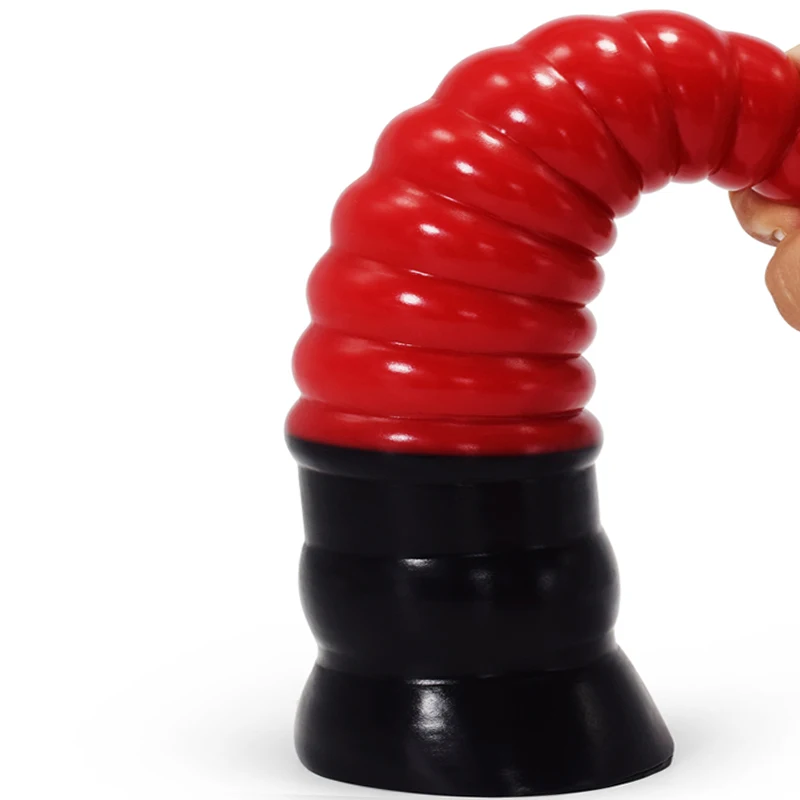 Sarkana Galva, Silikona Anālais Plug Black Iesūkšanas Izvietojamo Dziļums 20cm Pagoda Formas Seksa Rotaļlietu Sieviešu Masturbācija, Ievietojiet Maksts Attēls 2
