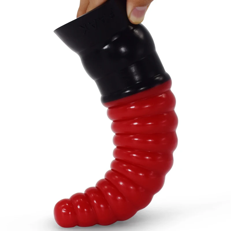 Sarkana Galva, Silikona Anālais Plug Black Iesūkšanas Izvietojamo Dziļums 20cm Pagoda Formas Seksa Rotaļlietu Sieviešu Masturbācija, Ievietojiet Maksts Attēls 3