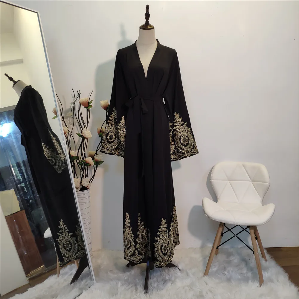 Sieviešu Drēbes Longue Femme Caftan Marokens De Saviesīgs Vakars Vestidos Eid Abaya Dubaija Turcija Kaftan Musulmaņu Kleita, Hijab Islāmu Abayas Attēls 2