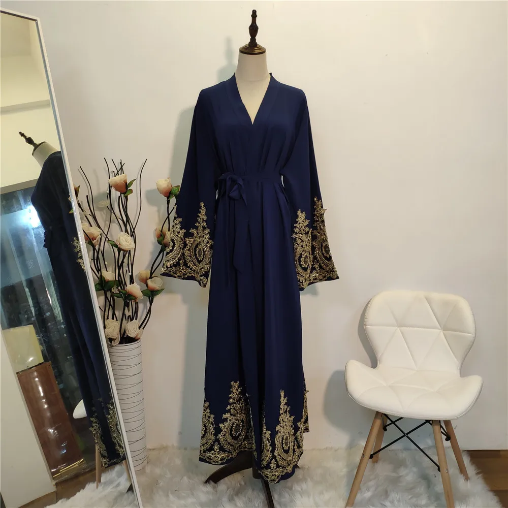 Sieviešu Drēbes Longue Femme Caftan Marokens De Saviesīgs Vakars Vestidos Eid Abaya Dubaija Turcija Kaftan Musulmaņu Kleita, Hijab Islāmu Abayas Attēls 3