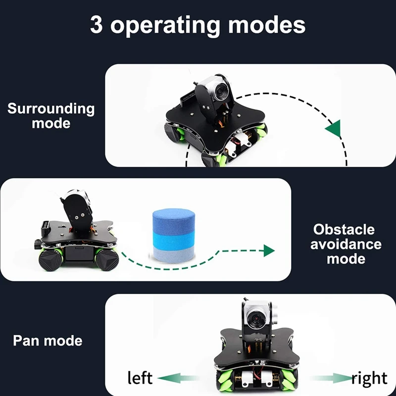 Smart Robotu Komplektu UNO R3 ar FPV Kameru, Kodēšana, Mecanum Riteņu DIY Izkliedētā Rotaļlietas Video WiFi Robots Auto Attēls 4