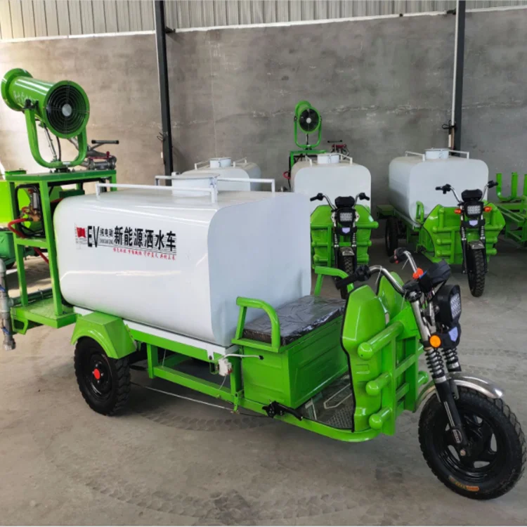 SUS304 Tvertne Vides Laistīšanas Grozs Tricikls Ūdens Strūklu Kravas automašīnu Tricikls Traktors ar Ūdens Cisternu Attēls 1