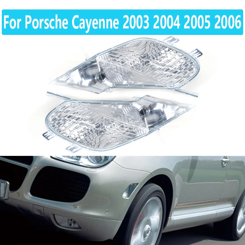 Sānu leņķa pagriezienu signālu Par Porsche Cayenne, 2003 2004 2005 2006 Automašīnas priekšējo spārnu sānu leņķa pagrieziena signālu, kas mirgo gaismas Attēls 4