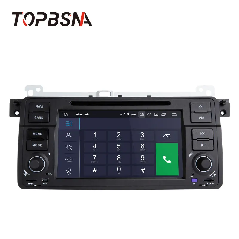 TOPBSNA 1 Din Android 10 Auto DVD Atskaņotājs BMW E46 M3 318/320/325/330/335 Rover 75 GPS Navigācijas Auto Radio Stereo Headunit RDS Attēls 1