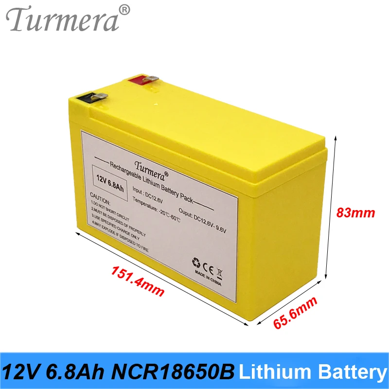 Uzlādējams litija Akumulatoru baterija 12V 6.8 Ah NCR18650B 3400mAh Šūnu Elektrisko Laivu un Nepārtraukta Strāvas Padeve 12V Turmera Attēls 5