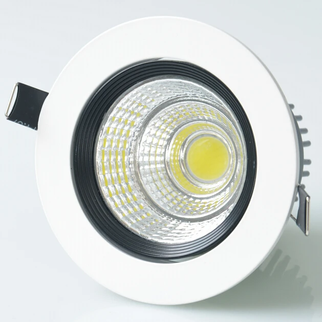 Vairumtirdzniecības cena, Augstas kvalitātes Droselēm 15W Siltā Auksti Balta COB LED Down gaismas + Led Draiveri LED Griestu gaismas AC110V AC220V AC230V Attēls 4