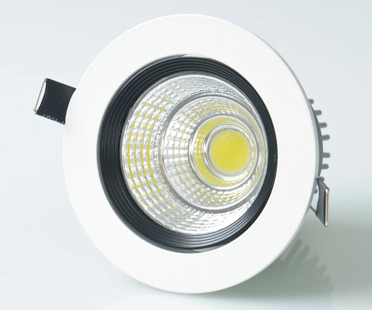 Vairumtirdzniecības cena, Augstas kvalitātes Droselēm 15W Siltā Auksti Balta COB LED Down gaismas + Led Draiveri LED Griestu gaismas AC110V AC220V AC230V Attēls 5