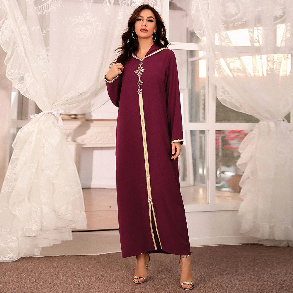 Vestido Mujer De Abaya Dubaija Turcija Musulmaņu Modes Maxi Kleita Apģērbu Āfrikas Garās Kleitas Sieviešu Drēbes Noel Djellaba Femme Attēls 2