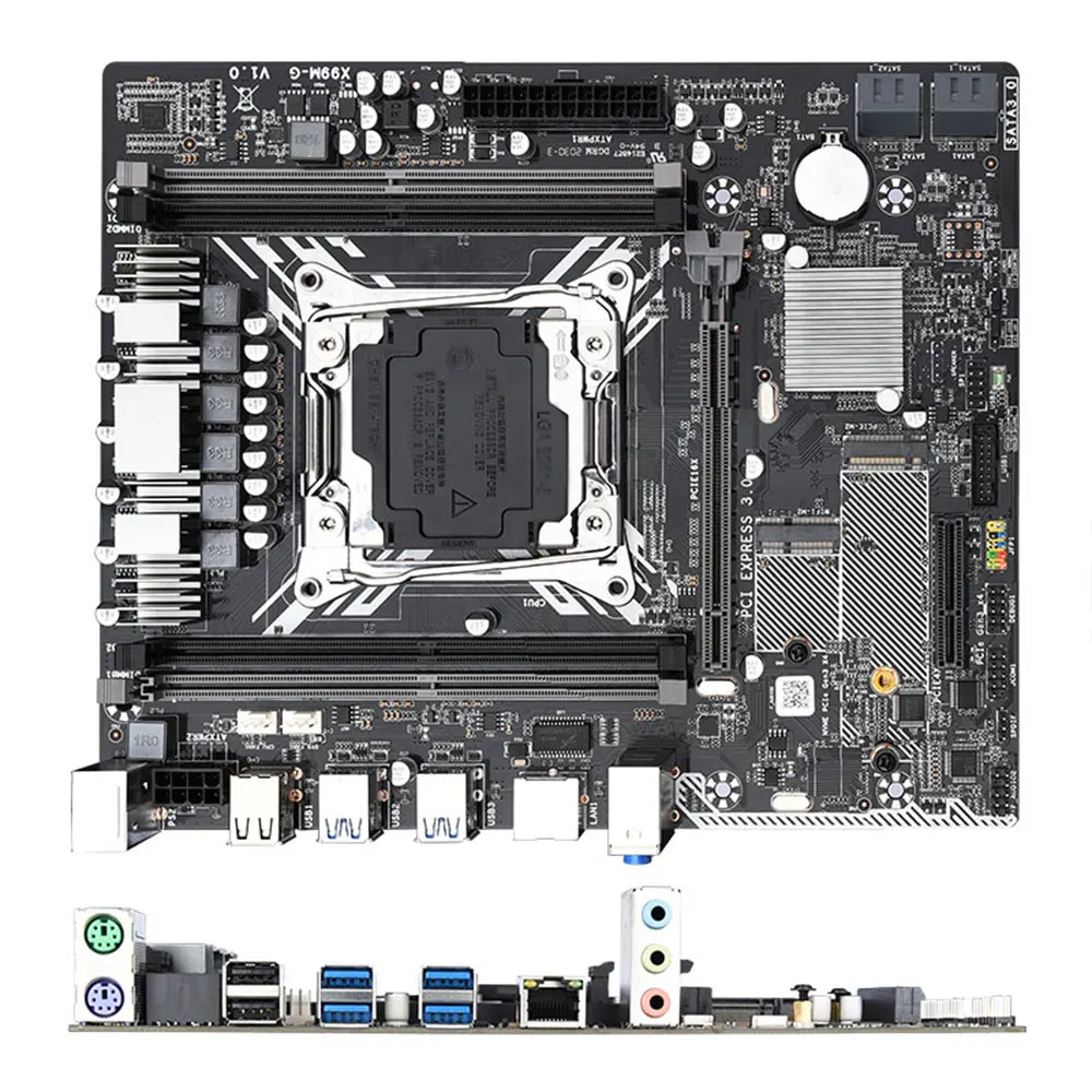 X99 Mātesplati, kas Ar Xeon E5 2680 V3 LGA2011-3 CPU 2gab X 8GB = 16GB DDR4 Atmiņas REG ECC RAM Attēls 3