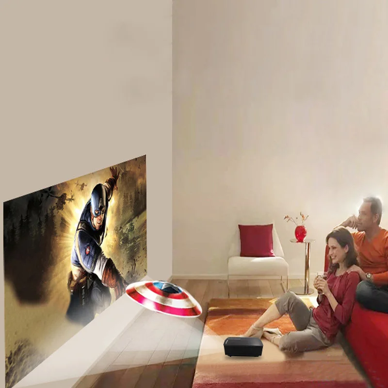 YG500 Universālā HD Pārnēsājams Mini LED Kabatas Projektors Mājas Kinozālei, Video Projektoru, kuri Atbalsta 120 Collu Liels Ekrāns Projekcijas Attēls 5