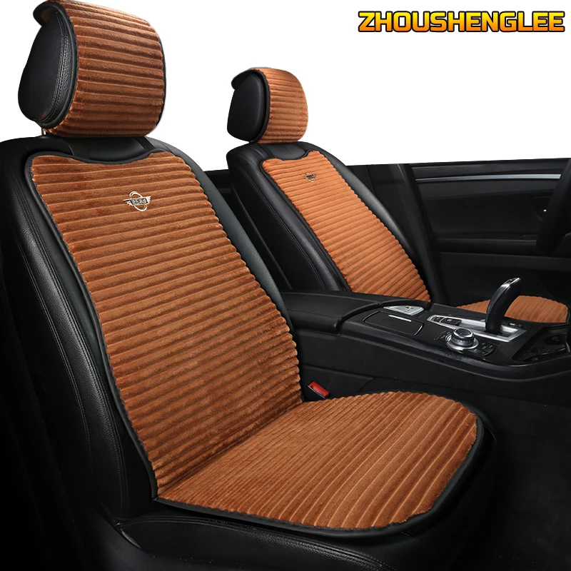 ZHOUSHENGLEE 12V Sēdekļu auto sēdekļa vāks Jaguar visi modeļi F-PACE XE XJ XF XEL XJL XFL ziemas spilveni car styling Attēls 1