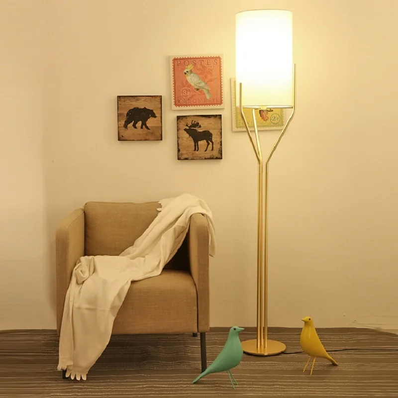 Ziemeļvalstu Deco Auduma Grīdas lampa Jauns Dizains, Grīdas, ņemot vērā dzīvojamā istaba guļamistaba Dizainers parauga istabu viesnīcā projektu Attēls 2