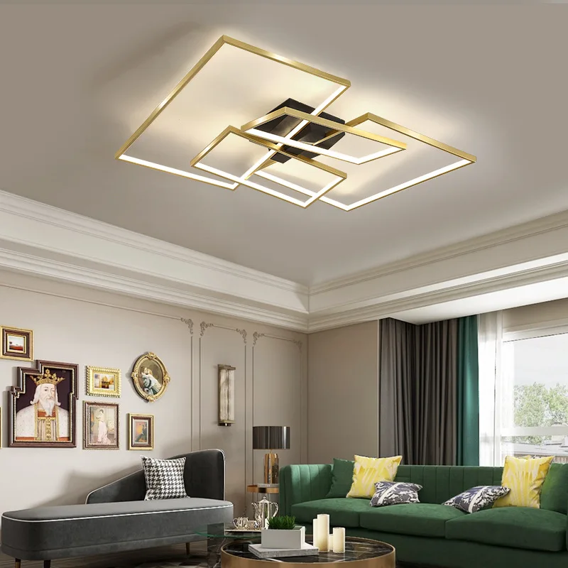 Ziemeļvalstu dekoratīvās griestu lampas griestos iemontētu gaismekli dzīvojamā istaba guļamistaba AC85-265V mājas apdare, griestu lampas Attēls 2