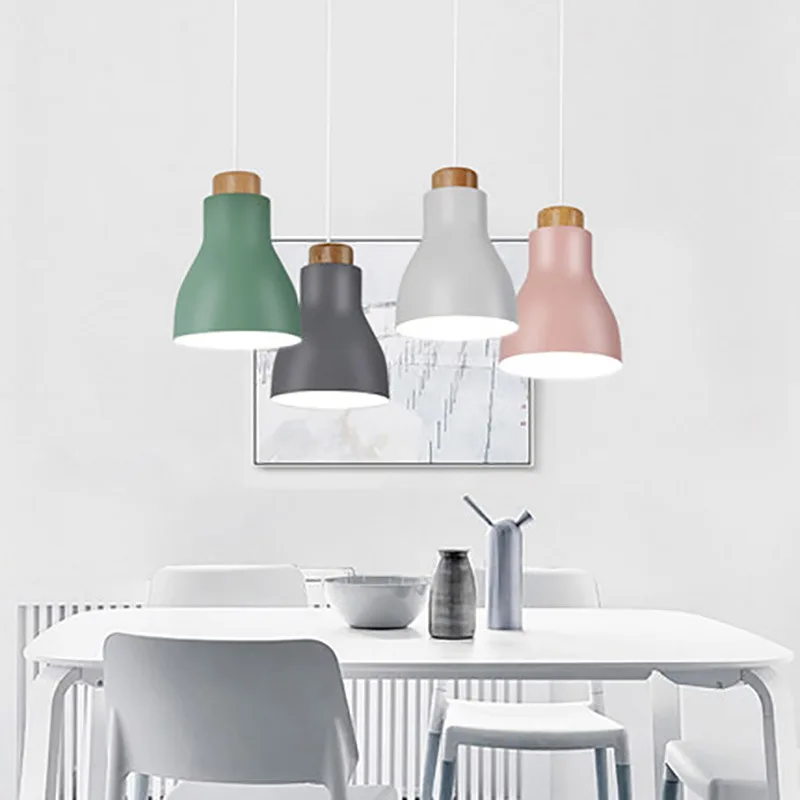 Ziemeļvalstu dzelzs modernu led lustras dizainu lampas lamparas de techo colgante moderna lampes suspendues hanglampen luzes de teto Attēls 5
