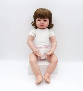 22inch 55cm atdzimis bērnu lelle, rotaļlietas, 22inch jaundzimušo simulācijas balta āda bonecas rotaļlietas jauki nekustamā touch lelle dāvanas pārdošana pirkt \ Lelles & Aksesuāri ~ www.xenydancestudio.lv 11