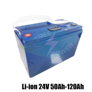 LifePo4 24V 50Ah 60Ah 40Ah litija akumulators dziļi cikls ar BMS par 1500W RV inverter mašīna Saules Laiva RV +5A lādētāju