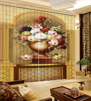 Ķīniešu stilā plūmju ziedu logu aizkari tumši aizkaru dzīvojamā istaba blackout guļamistaba drapērijas ziedu dekori pirkt \ Logu Ārstēšanu ~ www.xenydancestudio.lv 11