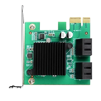 SATA PCIE Paplašināšanas Karti PCI-E, lai 4-Port SATA3.0 6 gb / s Adapteris Karte Nodrošina Karstā Pārnese, SATA Interfeiss 1