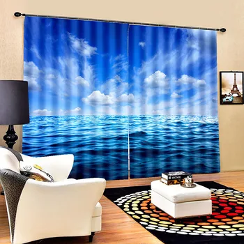 Mūsdienu tapetes viesistabā dabas ainava ūdenskritums aizkari 3D Logu Aizkari Dzīvojamā Istaba Guļamistaba 1