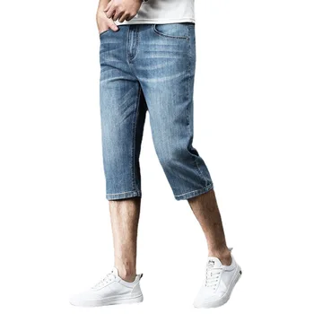 Jauns vīriešu rudens un ziemas modes grafiti caurumu izšuvumi mazgā džinsus casual slim novājēšanu bikses vīriešu džinsa bikses pirkt \ Vīriešu Apģērbs ~ www.xenydancestudio.lv 11