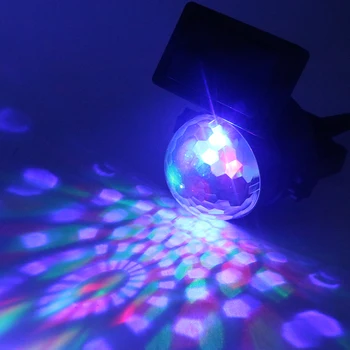 SZYOUMY LED Stage Light Color Crystal Ball Gaisma, Dārzu Gaisma un Zemējuma Stienis Saules 4V Puses Dārza Partijas Apdare Lampas 1