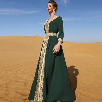 Musulmaņu modes kleita vestido longo dubaija abaya turku islāma arābu āfrikas sieviešu drēbes femme musulmane caftan marokens kaftan pirkt \ Tradicionālo & Kultūras Valkā ~ www.xenydancestudio.lv 11