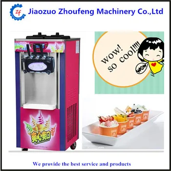 Saldējuma Mašīna, Trīs Flavors Mīksta saldējuma Maker ZF 1
