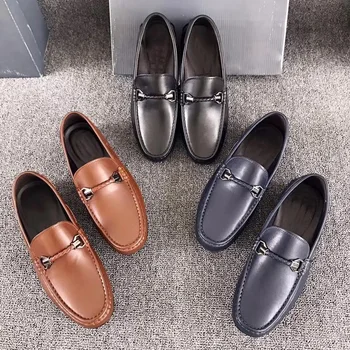 Elpojošs ikdienas apavi modes vīriešu ikdienas apavi ādas vīriešu karstā pārdošanas zapatos hombre black cuero ērti, elpojoši pirkt \ Vīriešu Kurpes ~ www.xenydancestudio.lv 11