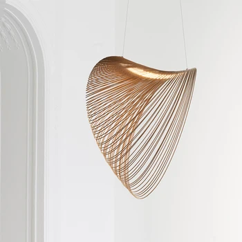 Ziemeļvalstu Minimālisma Dizains, LED Pendant Gaismas Bambusa Koka Dzīvojamā Istaba Kulons Gaismas Apdare, Iekštelpu Apgaismojums ēdamistabā Lampas
